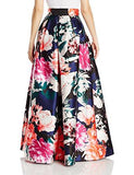 Floral Ballgown Skirt, Navy, 6