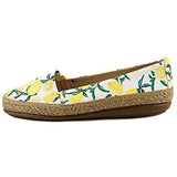 Aerosoles Solitaire Closed Toe Espadrille Flats Yellow Fabric Size 6