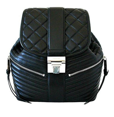 Michael Michael Kors Elisa Small Black Leather Backpack Daypacks