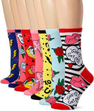 Betsey Johnson 7 Pack Fashion Lips Crew Gift Box, Assorted, 911