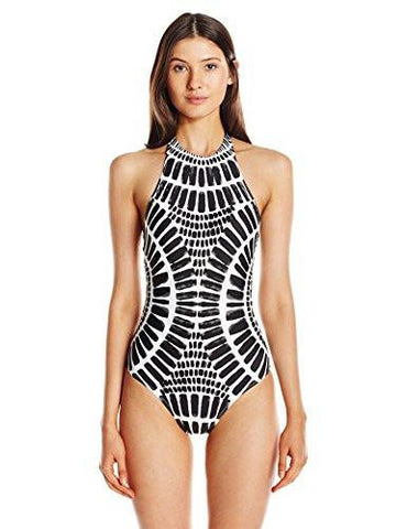 Algiers High Neck One Piece Swimsuit Black 6