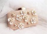 Yuenjoy Glitter Floral Rhinestone Beaded Evening Bags Wedding Clutch Purse