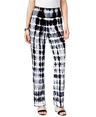 Karen Kane Printed PullOn Soft Pants Small, Black