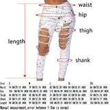 Vicvik White Knee Skinny Denim Distressed Ripped Jeans S