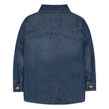 Baby Girls Denim Western Shirt, Blue Winds, 18 Months