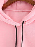 Sweatyrocks Sweatshirt Colorblock Pullover Fleece Hoodie