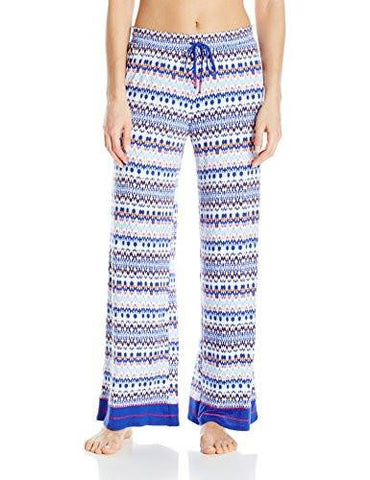 Ellen Tracy Printed Palazzo Pant, Mini Ikat, Xl