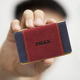 Ebax Minimalist Slim Man Wallet Premium Elastic Front Pocket Credit Card Holders Burgundy