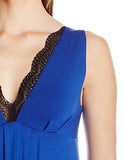 Chemise With Lace Neckline Cobalt Medium