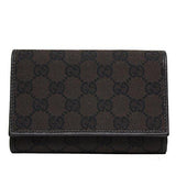 Gg Canvas And Leather Trifold Wallet 263114