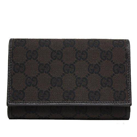 Gg Canvas And Leather Trifold Wallet 263114