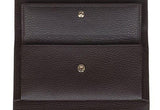 Brown Nylon Snap Closure Wallet Coin Pocket