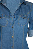Plus Size Denim Top