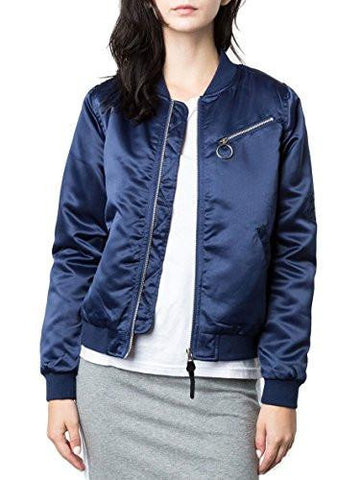 Stussy Jodie Bomber Jacket Small Navy