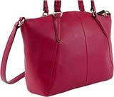 Pebble Leather Mini Kelsey Satchel Style F57563 Im Bright Pink