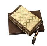 Canvas Diamante Zip Around Wallet 224256 8555