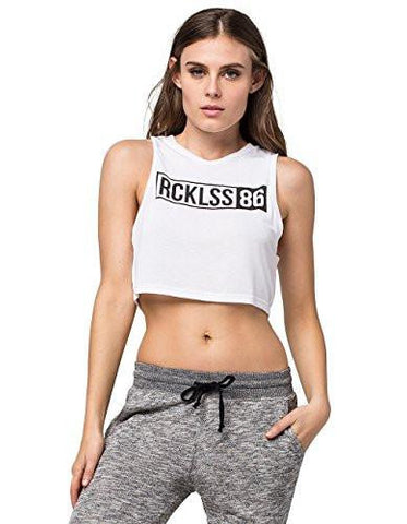 Young & Reckless Hysteric Tank, White, Large