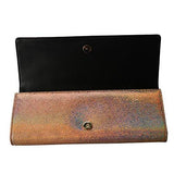 Leather Pink Sparkle Clutch