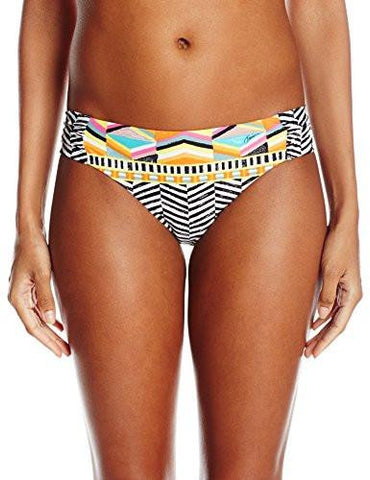 Brasilia ShirredSide Hipster Bikini Bottom, Multi, 6