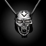 Hot Sale 925 Sterling Silver Jewelry Skull Pendant Necklace Send Male Friend Fine Fashion Gift Sales Promotion Yn023