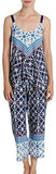 Floral Tank Pajama Set Large Blue Multi
