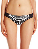Algiers Shirred Side Hipster Bikini Bottom Black 6
