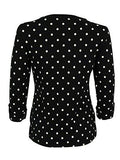 TabSleeve Polka Dot Top Pp, Deep Black