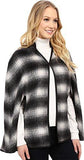 Plaid Cape Black/Gray Outerwear Md