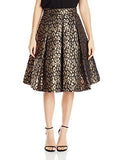 Animal Print Separate Skirt, Black/Gold, 12