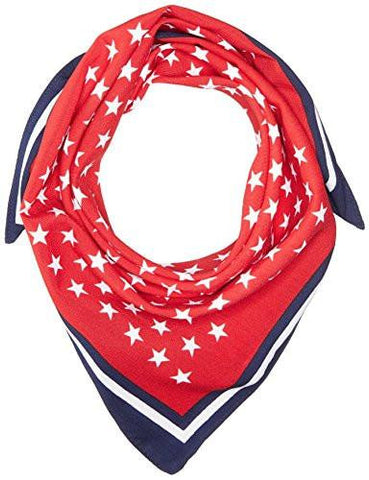 Stars And Stripes Square Neckerchief Red One Size