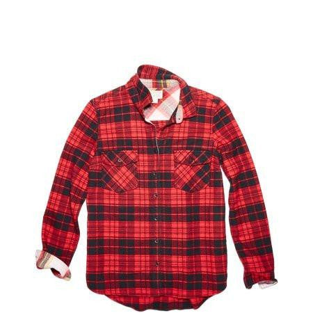 Convers All Star Plaid Flannel Button Down Shirt Xs