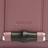 Bamboo Soft Leather Continental Flap Wallet 369662 Purple