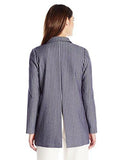 Bcbgeneration Open Front Pocket Blazer Indigo Combo Medium