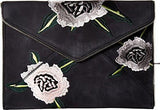 Leo Clutch Black Embossed Clutch