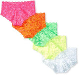 Never Say Never Fluo Hot Pant, Multi, Small/Medium Pack Of 5