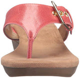 Flower Wedge Sandal Coral 6 M Us