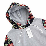Creti Fashion Long Sleeve Printed Drawstring Pullover Hoodies Sweatshirt