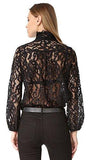 Lace Top, Black, 4