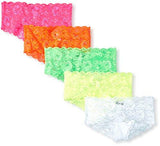 Never Say Never Fluo Hot Pant, Multi, Small/Medium Pack Of 5