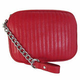 Kenneth Cole York Sloan Street Leather Crossbody Bag Chilli