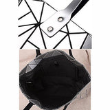 Fashion Bag Casual Tote Fold Handbag Laser Geometric Designer Handbags Ladies Shoulder Bag High Quality Silver Color