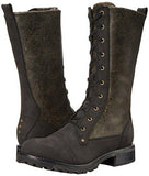 Santa Fe Riding Boot, Black Crackle Leather, 85 M Us