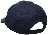 Baseball Cap W Faded American Flag Denim One Size