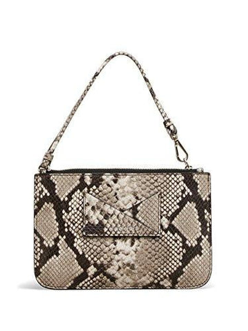 Kenneth Cole New York Grey Leather Flat Pouch