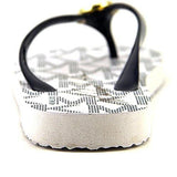 Michael Michael Kors Mk Flip Flop Navywhite Logo 10 M