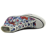 Chuck Taylor Allstar Canvas High Size 7 Bm Us; Spray Paint Bluewhiteinked