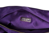 Prada Clutch Handbag Bag Purse Satin Purple
