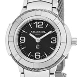 Charriol Celtic 27 Mm Black Dial Stainless Steel Swiss Quartz Watch Ce426S640A003