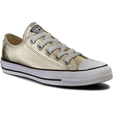 Unisex Chuck Taylor Allstar Metallic Low Top Shoes Light Goldwhiteblack 85 Bm Us 65 Dm Us