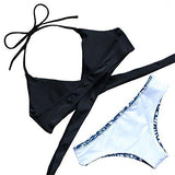 Mooskini Padded Pushup Bikini Set Bathing Suits Two Pieces Swimsuit Xl Blue